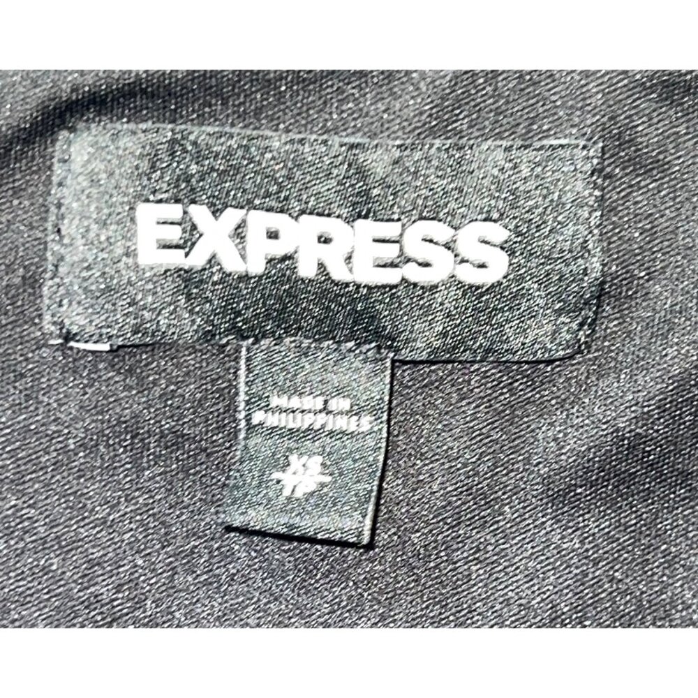 Express Black & Silver Glitter Pencil Skirt Womens XS/TP - Picture 3 of 5